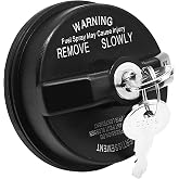 Fokes Locking Gas Cap, Lock Fuel Cap Compatible with Dodge Jeep Ram - Challenger Grand Caravan Ram 1500, Cherokee Wrangler TJ LJ JK JKU JL JLU JT, # 05278655AB, 5278655AB