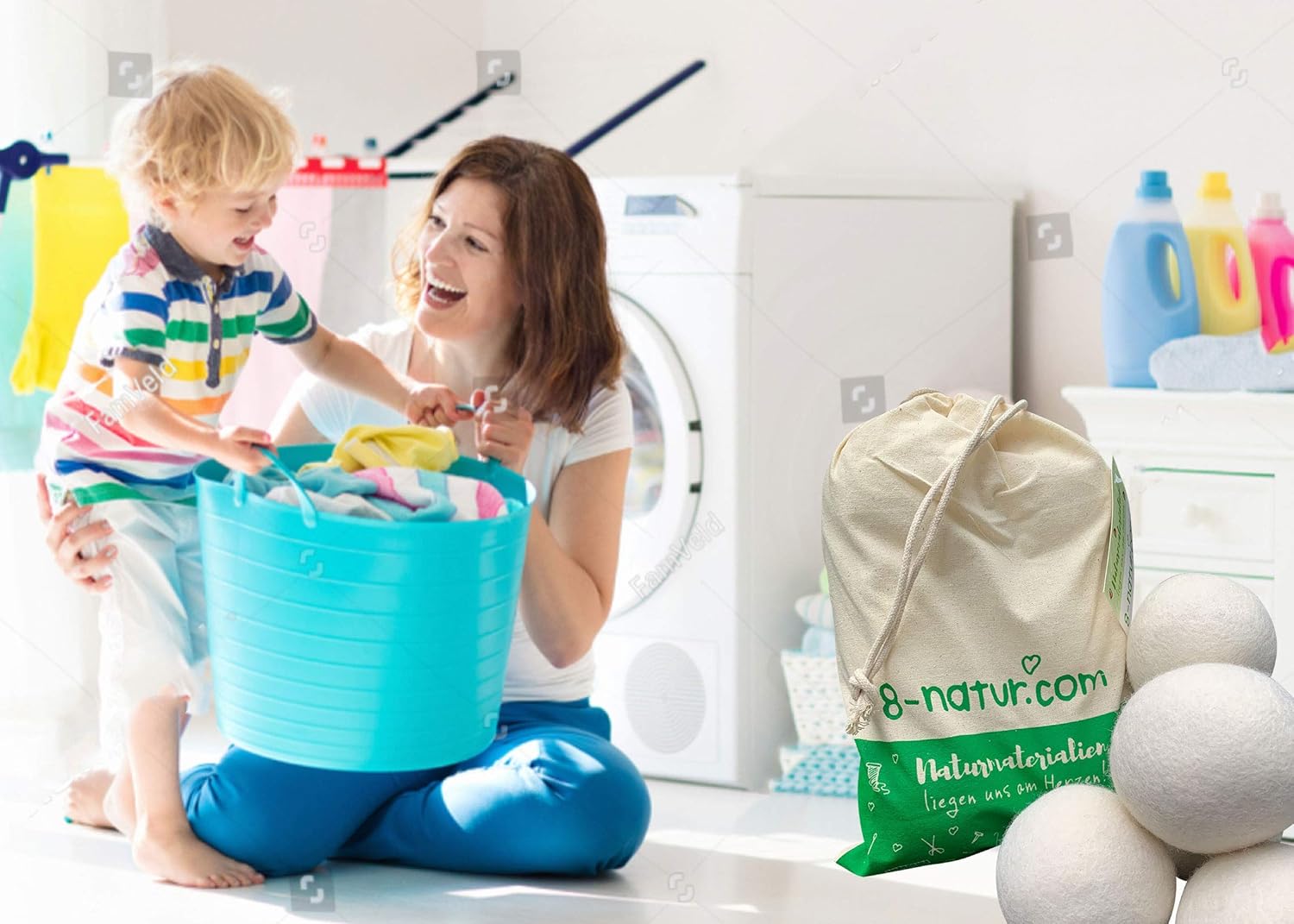 [6x] Tumble Dryer Balls ♻️100 Pure Merino wool dryer balls are the