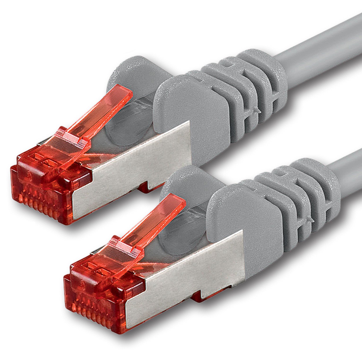 1aTTack.de 1x 15m - Cat 6 network cable patch cable Cat6 RJ45 SFTP - gray
