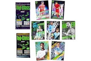 Grandor Panini Top Class 2025 Soccer Trading Cards Bundle – 1 Pack (8 Cards) + 1 Bonus Promotional Pack (4 Cards) – Authentic Collectible Trading Cards