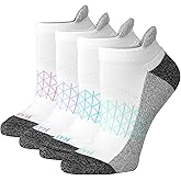Hanes Women's Cushioned No Show Tab Socks (4-Pairs)
