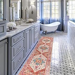 Yamaziot Washable Runner Rug, 2x8 Non-Slip Boho