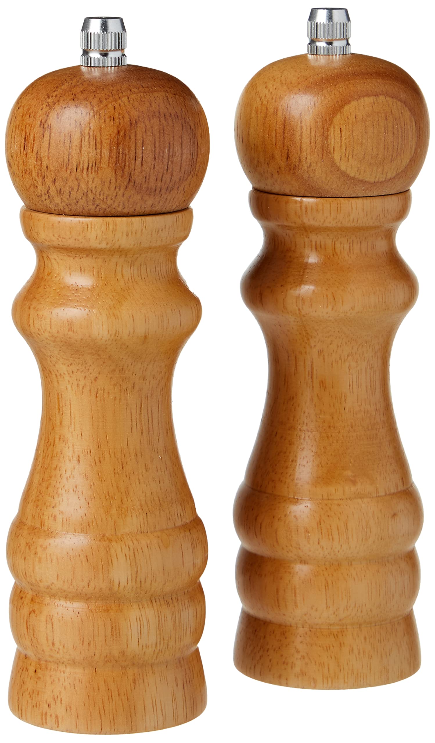 Premier Housewares Salt and Pepper Mill Set, Natural, Set of 2