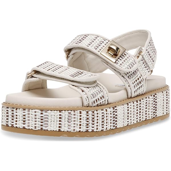 Amazon.com | Steve Madden Women's Bigmona Flat Sandal, Black