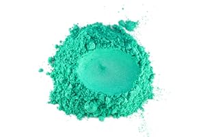 ELECTRIC BLISS BEAUTY 1 oz - Mermaid Blue/Green Mica Powder - Cosmetic Grade - 25 Colors Available, Use for Cosmetics, Slime, Candles, Paints, Bath Bombs, Epoxy Resin, Soap, Clay, Nail Art, Jewelry (Mermaid)
