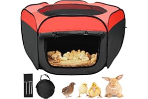 BESLY Large Brooder Box for Chicks,Starter Kit for Baby Chick Care Portable Pet Puppy Playpen