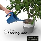 DIVCHI Small Watering Can 1.25L Long Spout Grey Indoor Outdoor Garden Pot view 2