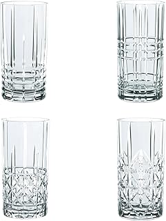 Spiegelau & Nachtmann, 4-teiliges Longdrink-Set, Kristallglas, 445 ml, Highland, 0097784-0