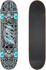 Xootz Kids Skateboard 31 inch Double Kick Maple Deck 9 Ply Trucks 5c