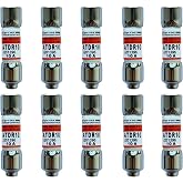 10-Pack New ATDR10 ATDR-10 ATDR-10A 600Vac Time Delay Class CC Fuse，ATDR-10A Cartridge Time-Delay Fuse