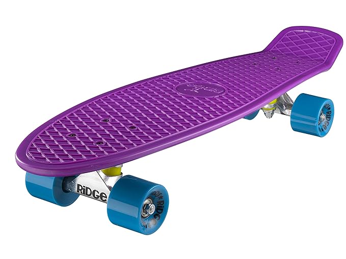 Ridge Skateboard Big Brother Nickel 69 cm Mini Cruiser, lila/blau