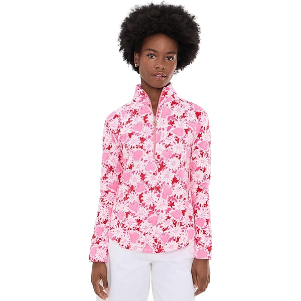 Amazon.com: Lilly Pulitzer womens Justine Half Zip Upf 50+ Multi