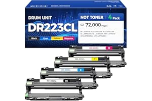 CAINK DR223CL DR-223CL Drum Unit Set 4-Pack High Yield Printer Replacement Compatible for Brother DR-223CL Imaging Drum HL-L3270CDW HL-L3210CW MFC-L3770CDW HL-L3290CDW MFC-L3750CDW L3710CW L3230CDW L3230CDN