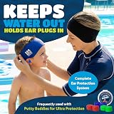 Ear Band-It Ultra Swimming Headband Large Black Doctor Recommended view 3