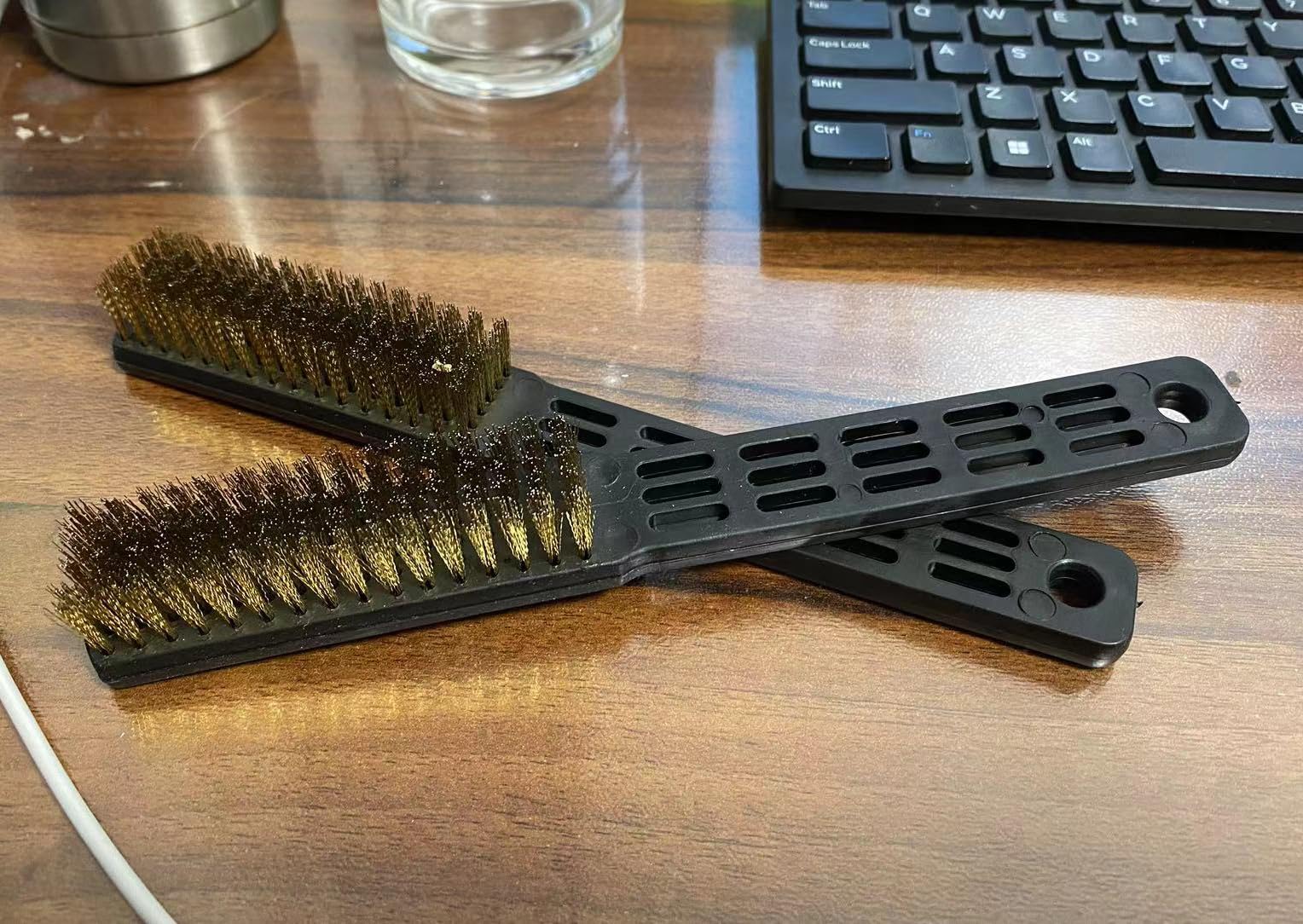 Photo 1 of (2-Pack) Bowling Shoe Brushes, Bowling Accessories, Remove Dust Grit Improve the Slide of the Shoe (2)