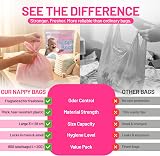 ZYBUX Jumbo Fragranced Nappy Disposable Bags 800 Bags 4x200 view 5