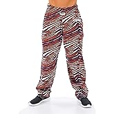 Zubaz NFL Mens Zebra Pant Left Hip Logo Track Pant