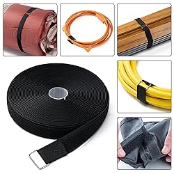 1"x16Ft Hook and Loop Straps with 25 Metal