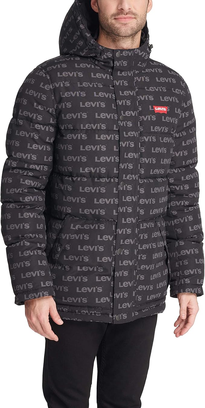 levi's men's arctic cloth performance hooded rain jacket