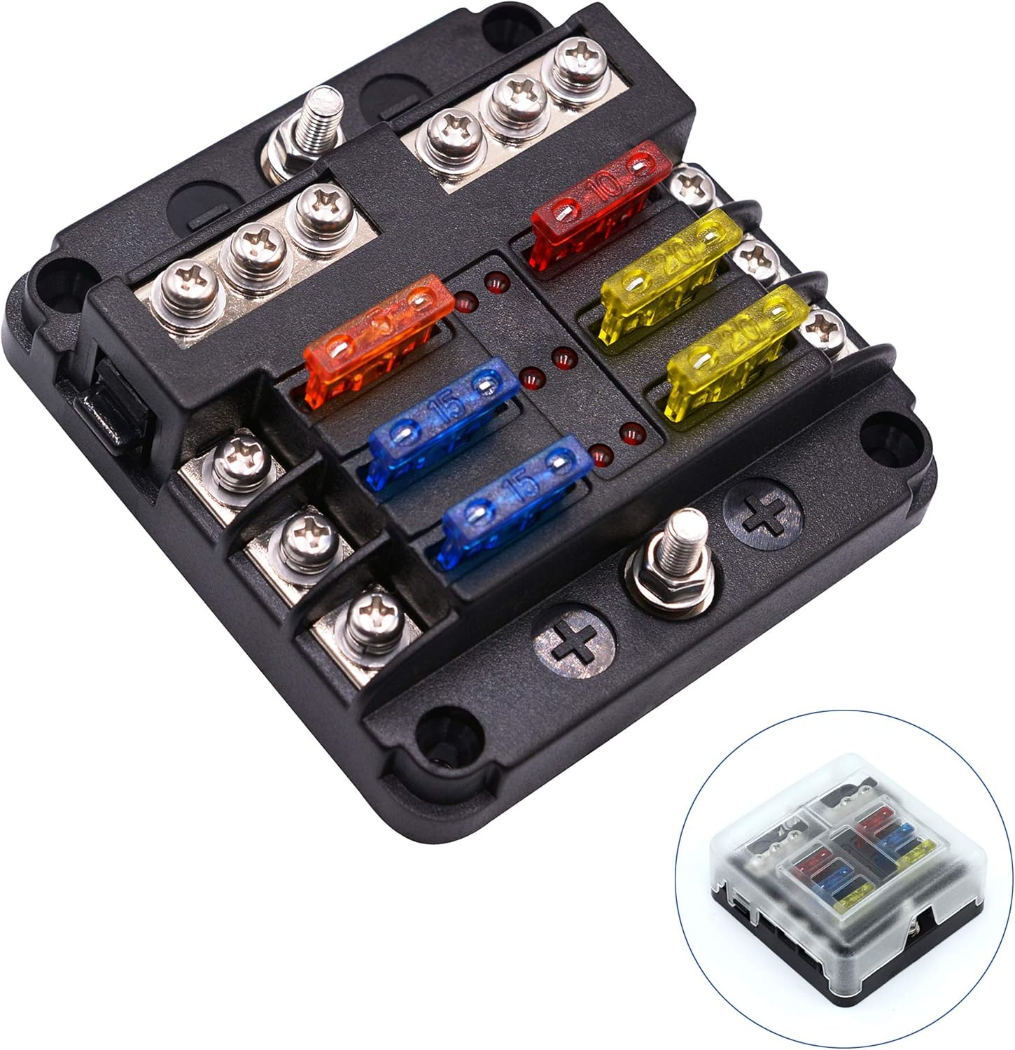 1pc Car Audio ANL Fuse Holder 0/2/4 Gauge AWG IN &amp; OUT 100 AMP Inline