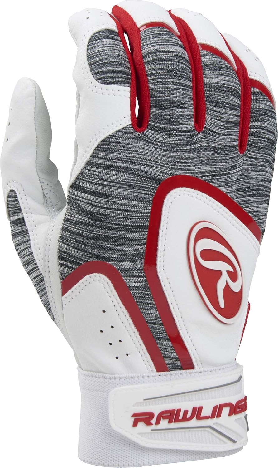 Rawlings 5150 White Mens Baseball/Softball Batting Gloves Infielder's