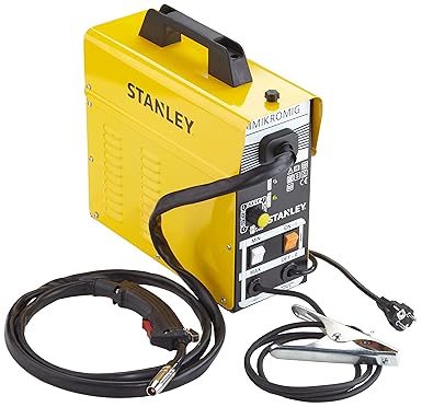 Stanley 460215 Mikromig MIG/MAG-Schweißgerät/Schweißmaschine, halbautomatisch, 90 A