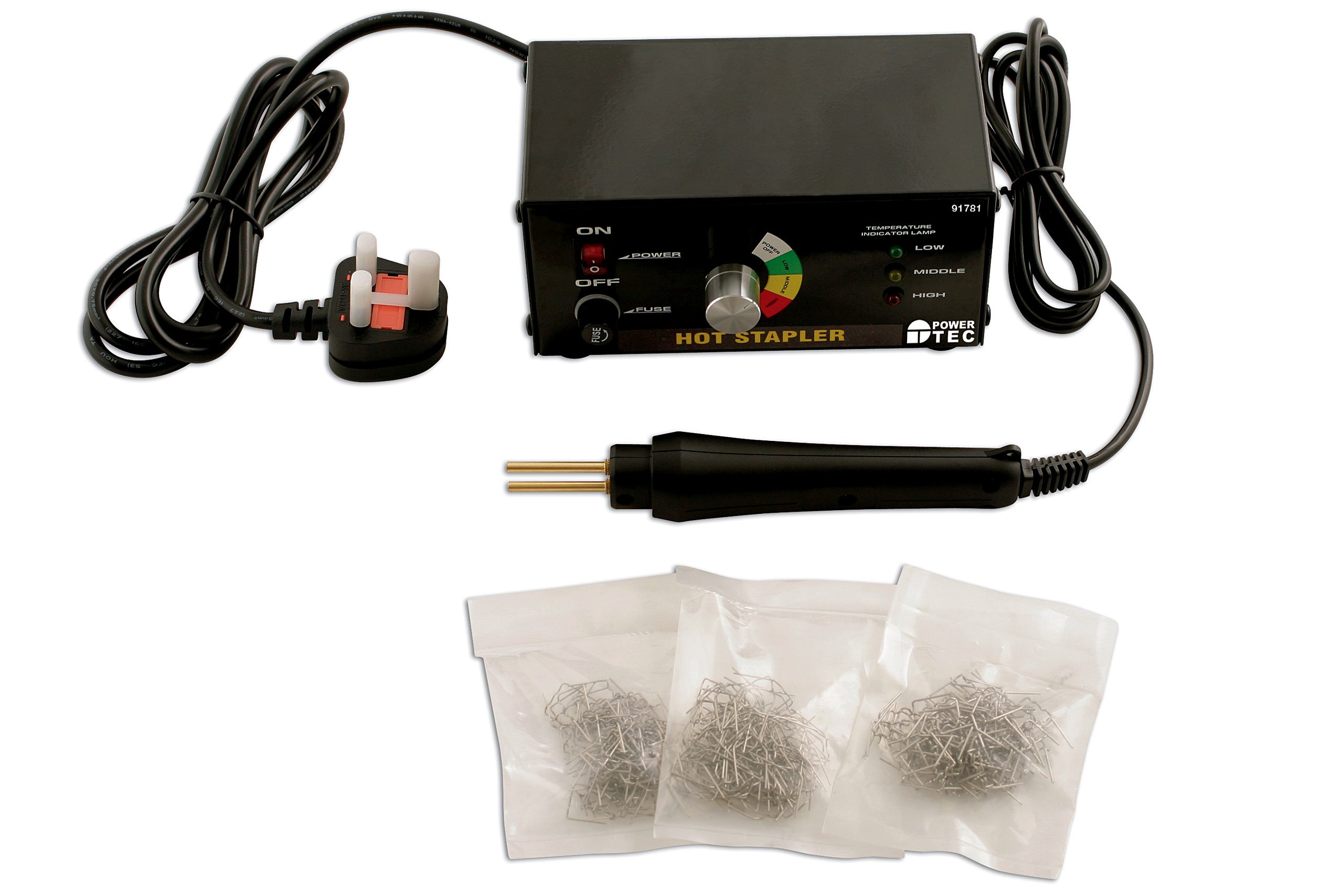 PowerTec 91781 Hot Stapler Plastic Repair System