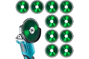 LAIWOO Indestructible Disc 4 Inch, Indestructible Discs for Angle Grinders 7/8" (Model 125), 10 Packs Cutting Discs for Cutting and Sanding Color Steel Tiles, Thin-Walled Pipes, Angle Iron and More