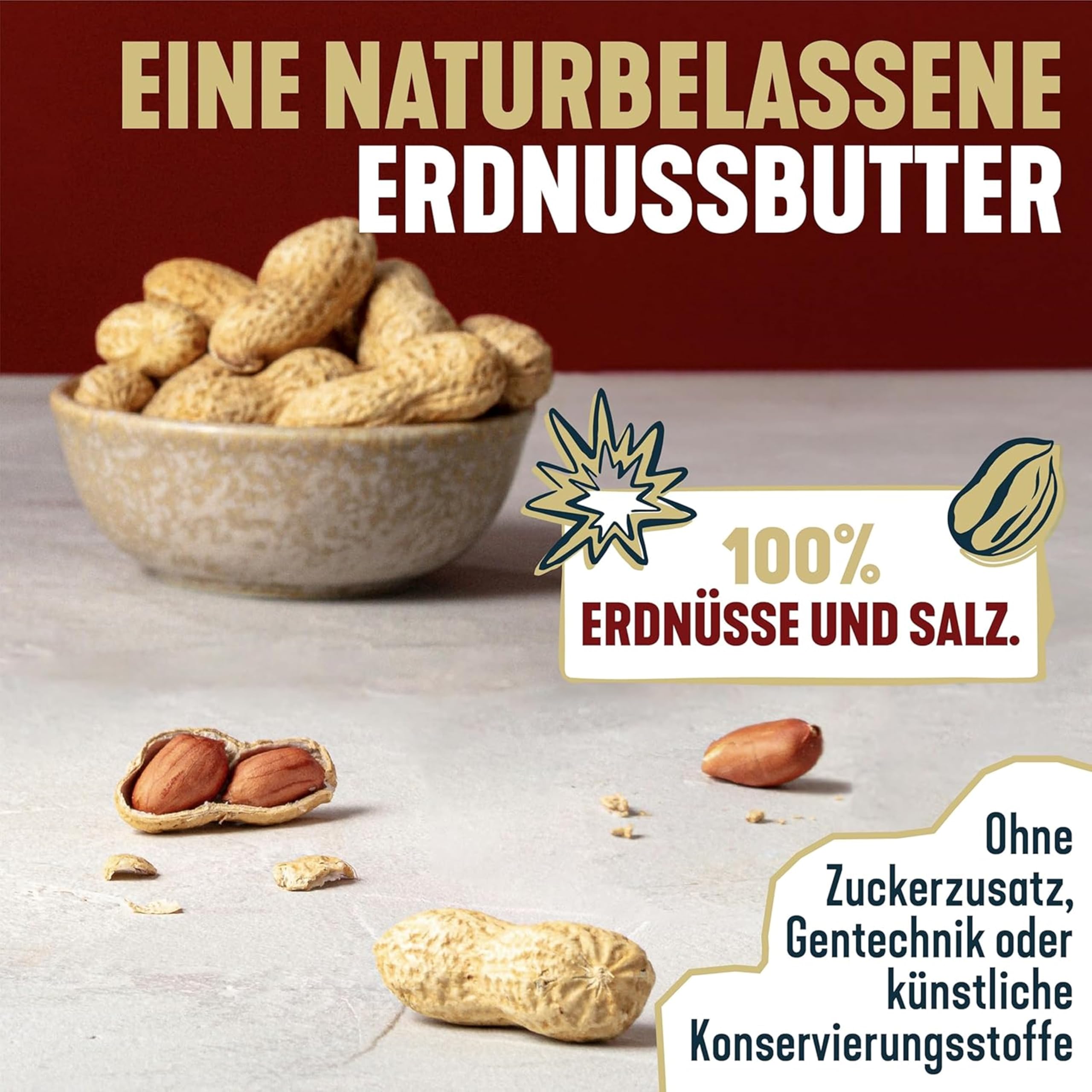 ManiLife Crunchy Erdnussbutter 900g, Deep Roast | Protein, Ohne Zuckerzusatz & Ohne Palmöl | Peanut Butter aus Single Origin Argentinischen Erdnüssen Hergestellt (Verpackung Kann Variieren) 6