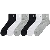 POLO RALPH LAUREN Men's Performance Cotton Quarter Socks