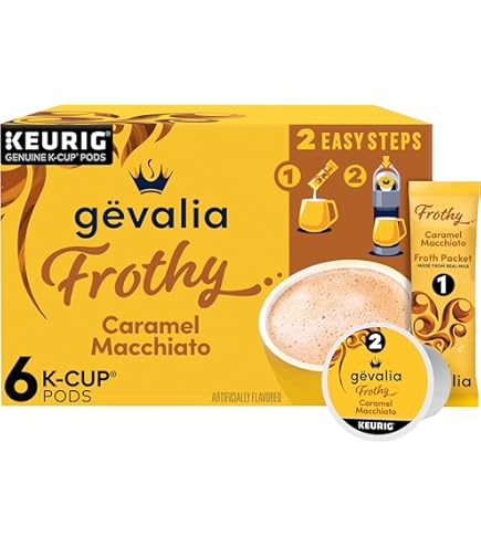 Amazon.com: Gevalia Frothy 2-Step Caramel Macchiato Espresso K-Cup