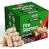 Fire Starter, 70 Pieces. Natural Fire Starters for Fireplace, Charcoal Starter, Charcoal Fire Starter for Campfires, Grill St