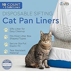 Alfapet Sifting Cat Litter Box Liners - Jumbo 10