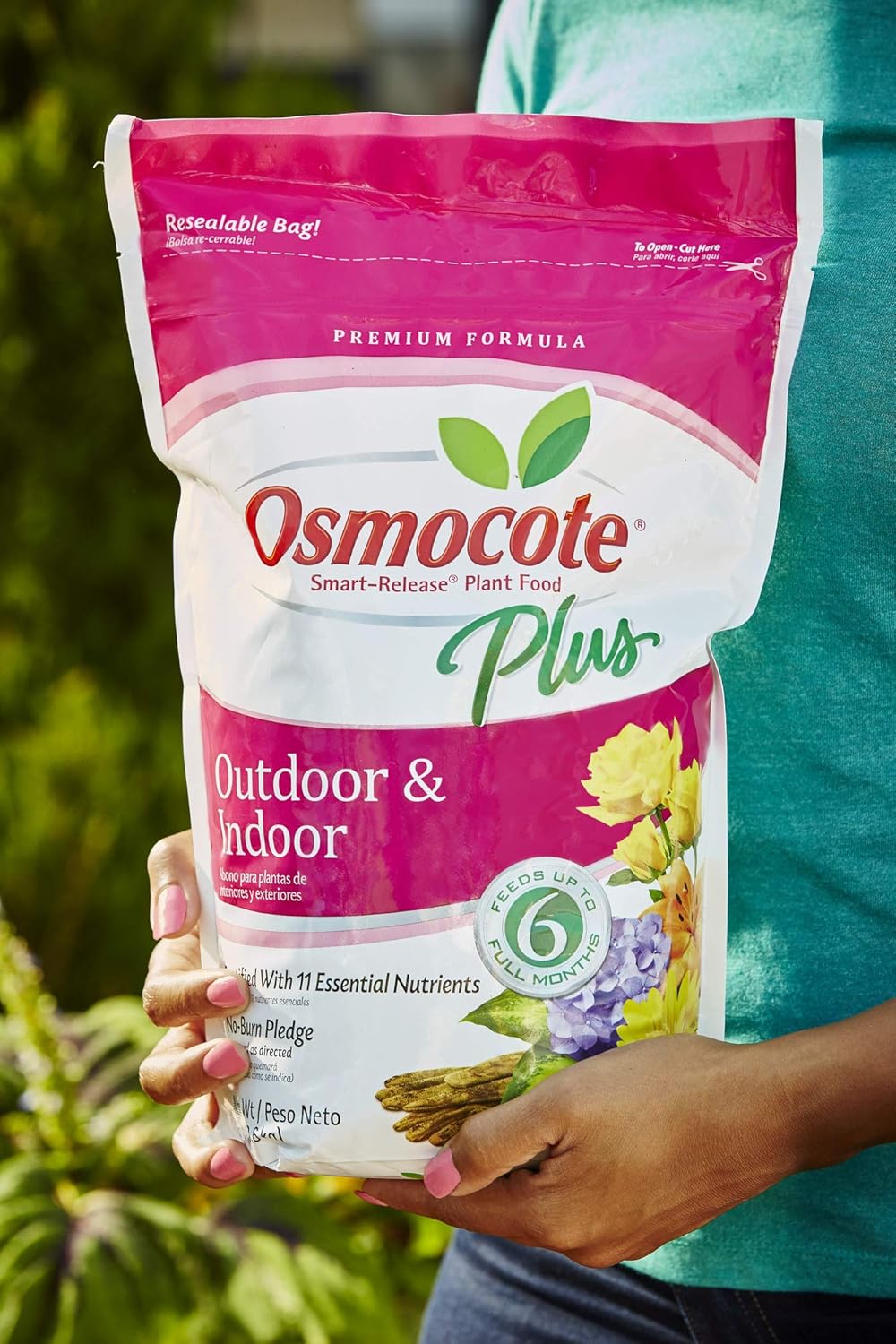 Osmocote 274850 Smart-Release Plant Food Plus Outdoor & Indoor, 8 lbs : Fertilizers : Garden & Outdoor