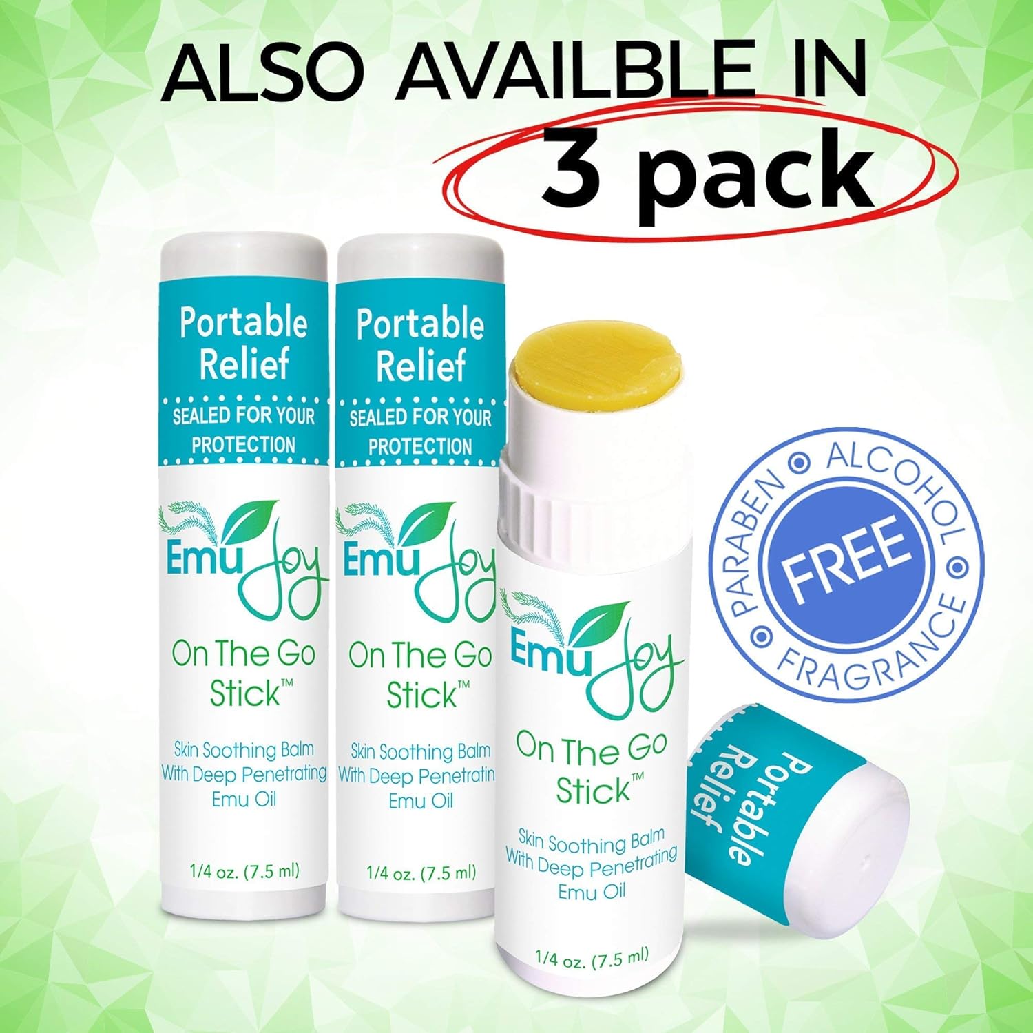 Mosquito Bite Relief - Bug Bite Itch Relief for Kids Baby & Adults - Anti Itch Treatment for Insect Bites Bee Stings Bed Bug Bites - All Natural Emu Joy On The Go Stick: Health & Personal Care