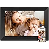 Caxtonz Digital Picture Frame WiFi Smart Picture Frames 10.1Inch HD Digital Photo Frame, 16GB Storage, Electronic Picture Frame Easy to Share Photos and Video via Uhale APP