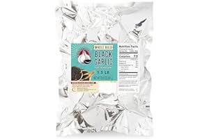 Whole Black Garlic - 1.5 pounds (20-30 bulbs) by Wisconsin Fermentation Company LLC
