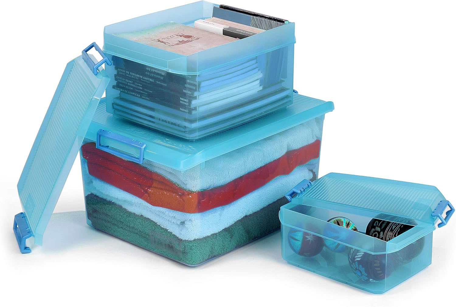 Tatay 1150319 Caja Multiusos con Ruedas, 60 l, Turquesa, 56.5x40x36.2 cm: Amazon.es: Hogar