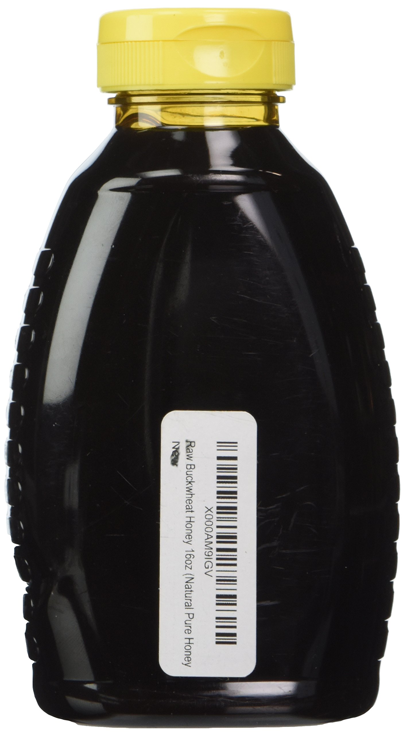 Raw Buckwheat Honey 16oz (Natural, Pure, Unprocessed and Unfiltered