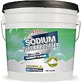 MAXTITE Sodium Percarbonate (10 lbs) - 100% Pure - Solid Hydrogen Peroxide/Oxygenated Bleach - Multi-Use Cleaner for Home & Laundry - HDPE container w/Resealable Child Resistant Cap