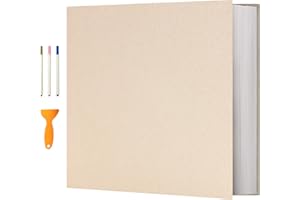 Vienrose Photo Album Self Adhesive 13x12.6 inches for 600 Photos Magnetic Scrapbook 120 Pages
