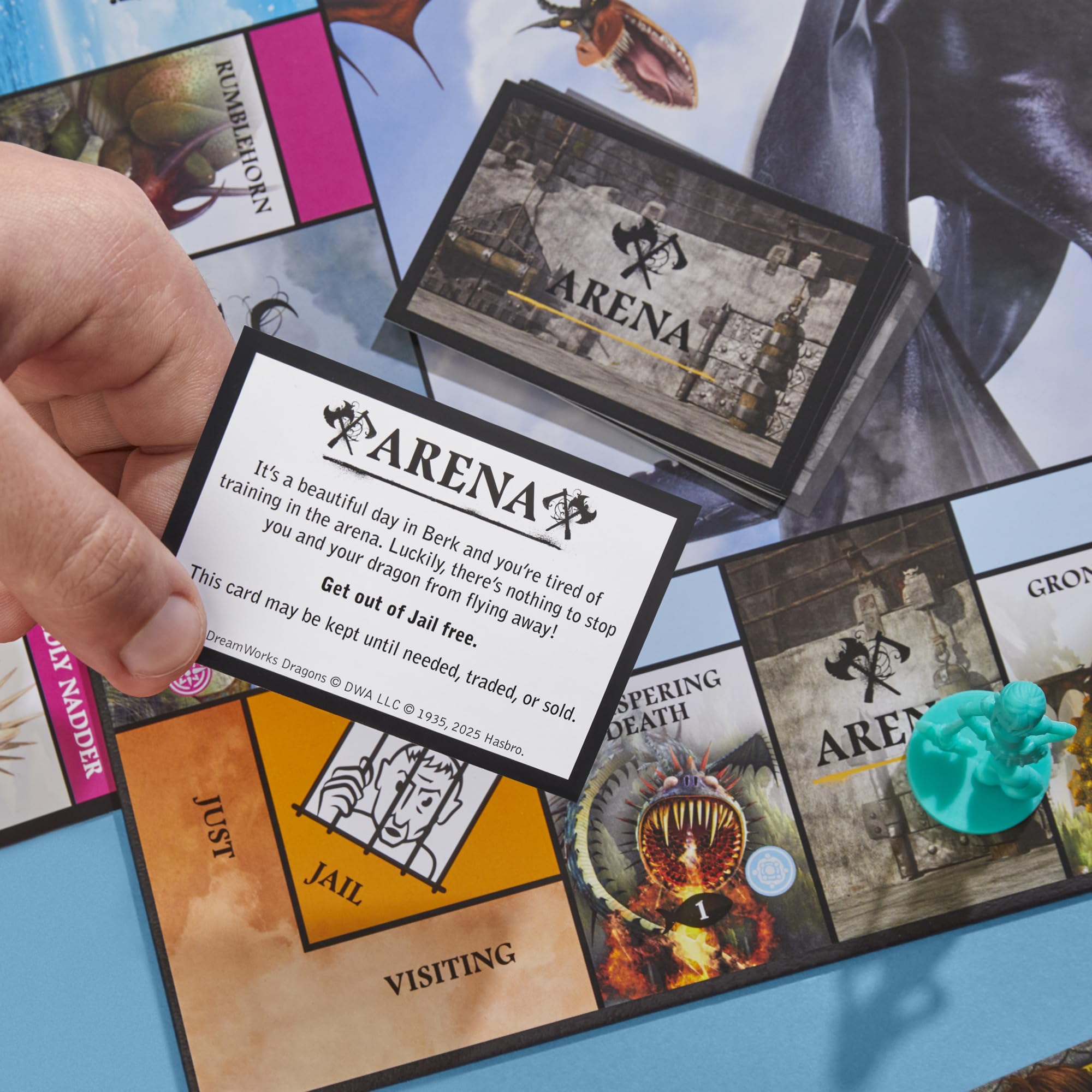 Monopoly DreamWorks How to Train Your Dragon Edition Board Game | Ages 8+ | 2 to 4 Players | 45 Mins. | Fun Family Games for Kids, Teens & Adults (Amazon Exclusive)