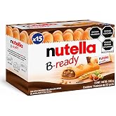 Ferrero: "Nutella B-ready " a crisp wafer of bread in the form of mini baguette stuffed with a creamy Nutella 15 pieces 10.13 oz (286g) [ Italian Import ]