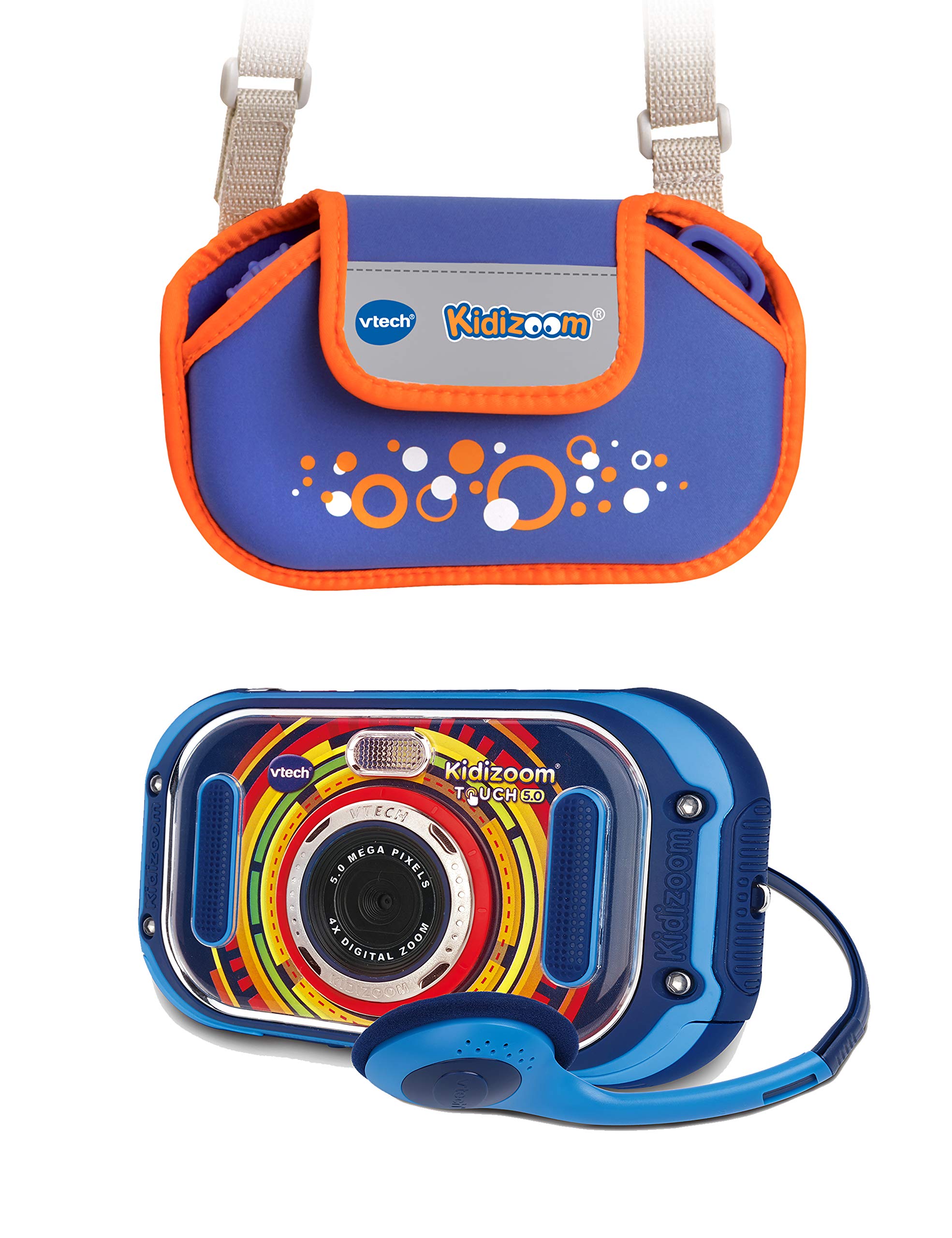 Vtech KidiZoom Touch 5.0 80-163594 Children's Camera with Carry Bag Blue