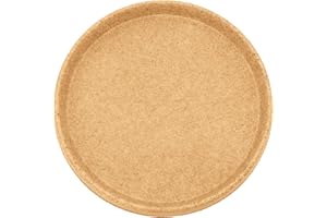 The HC Companies Terrazzo Flower Pot Saucers - Heavy-Duty Plastic Plant Saucer for Outdoors & Indoors - Plant Pot Trays for Water Drainage - Durable Round Plant Tray (18.5” Sandstone, Pack of 1)