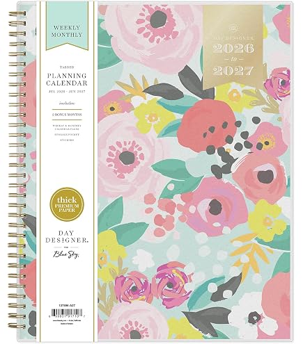 Amazon.com : Blue Sky Day Designer 2026-2027 Monthly Academic Year