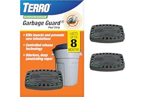 Terro T801SR Garbage Guard Trash Can Insect Killer - Kills Flies, Roach, Maggots, Beetles, and Insects in Outdoor Garbage Can (Pack of 2)