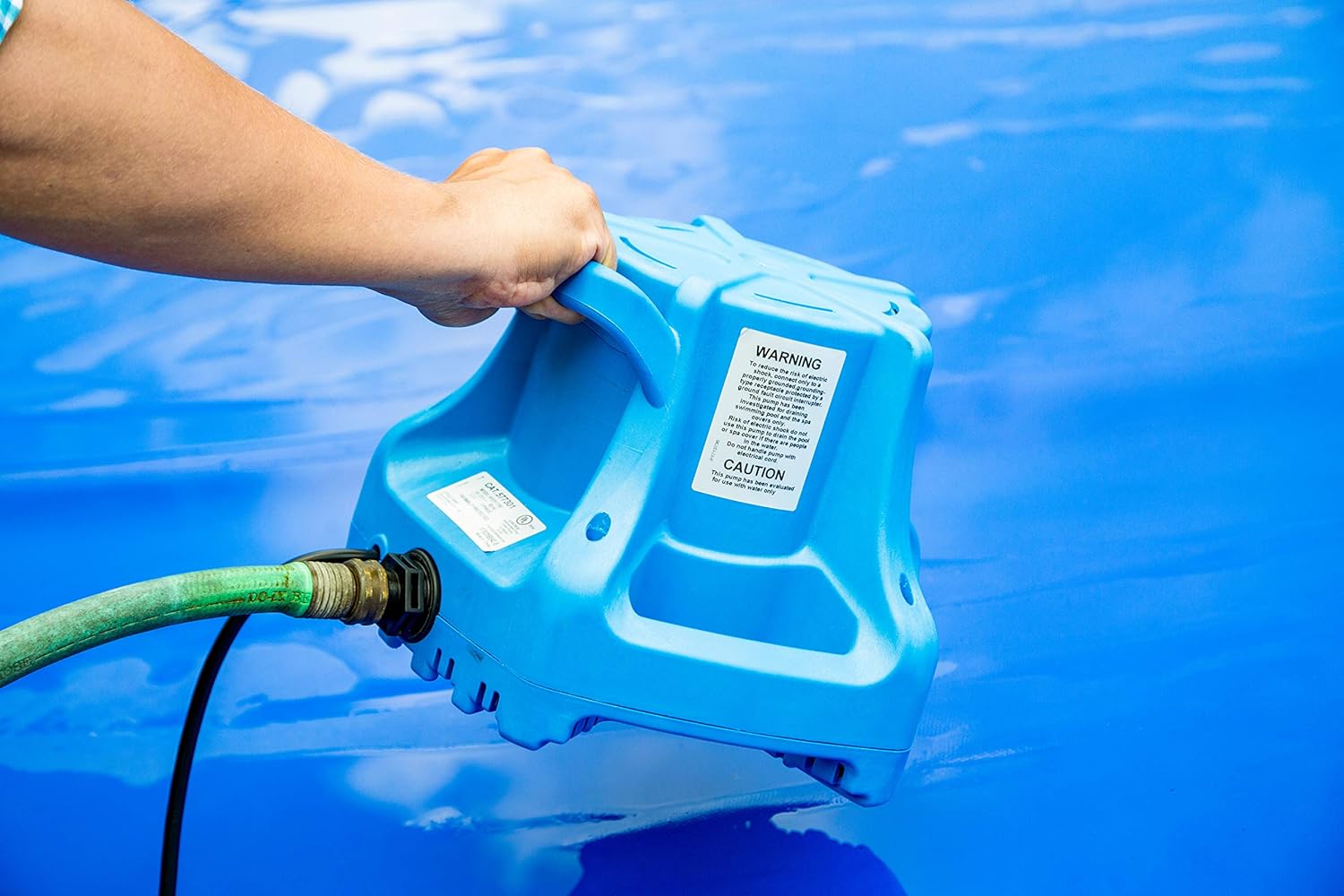 Little Giant 577301 APCP-1700 Swimming Pool Cover Submersible Pump, 1/3-HP, 115V, Blue : Swimming Pool Water Pumps : Garden & Outdoor