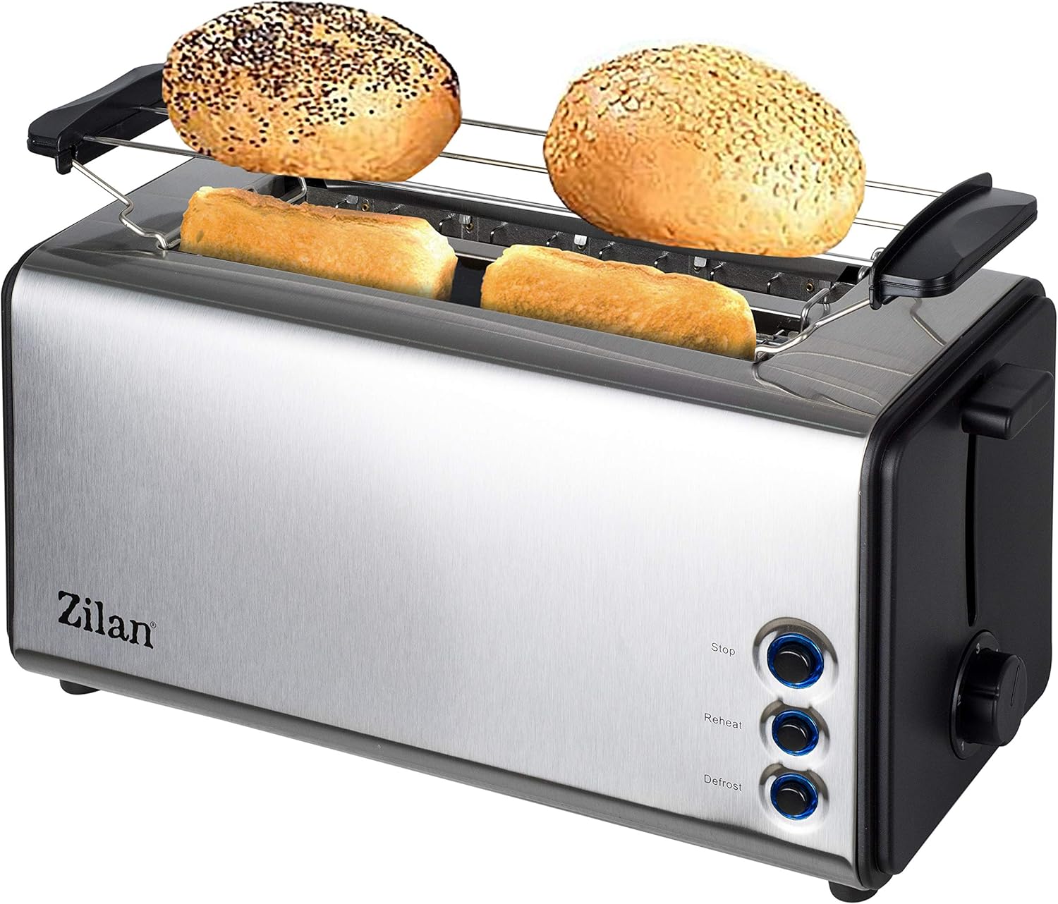 Amazon.de Toaster Langschlitz 4 Scheiben Toastautomat XXL Toaster