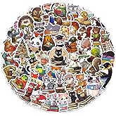 Ychsring Animal Bookish Stickers - 100 Pcs Waterproof Vinyl Decals for Kindle, Water Bottle, Laptop, Journal & Scrapbook - Cute Cartoon Bookish Motifs